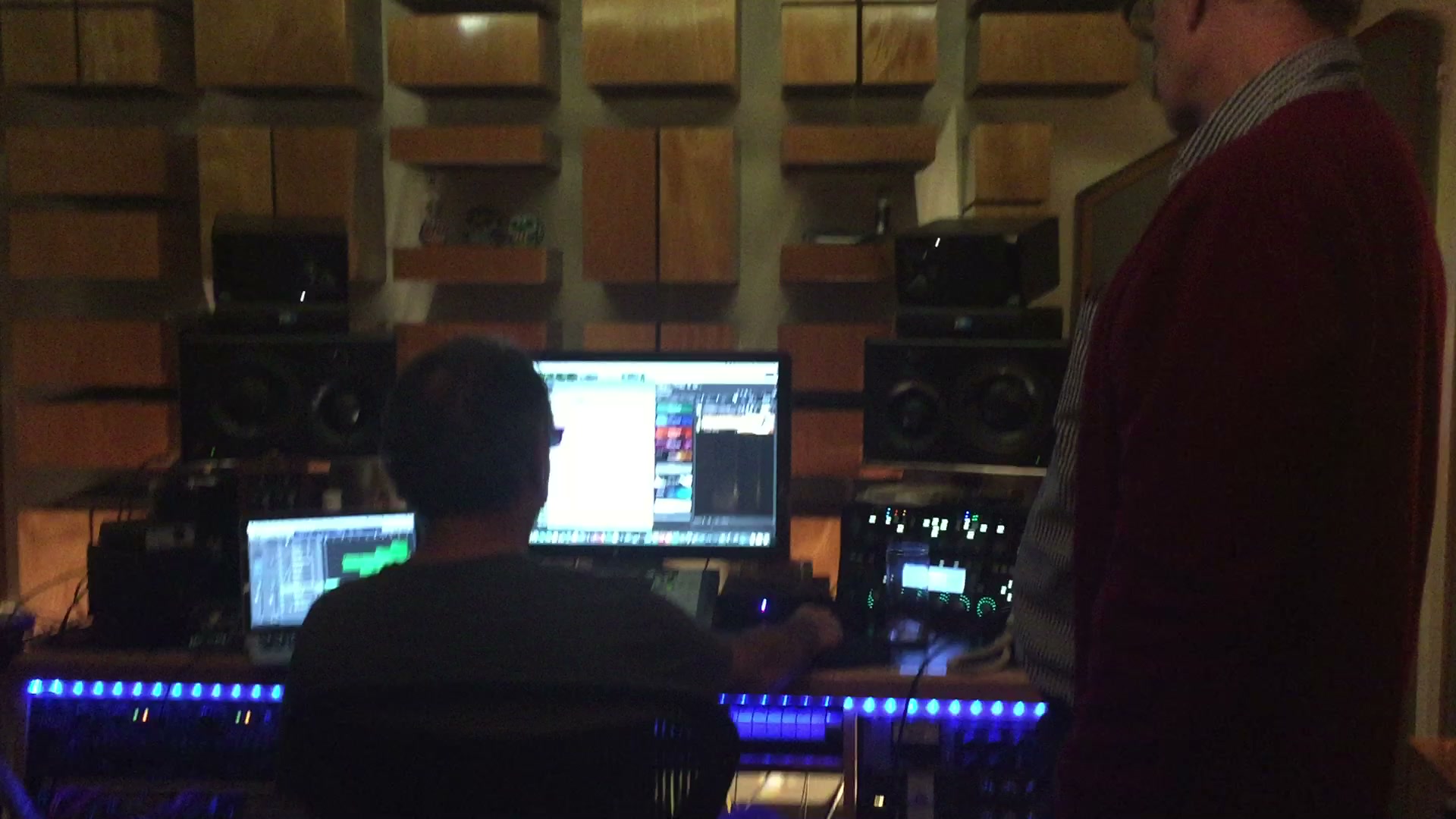 Ignacio Portilla at the console